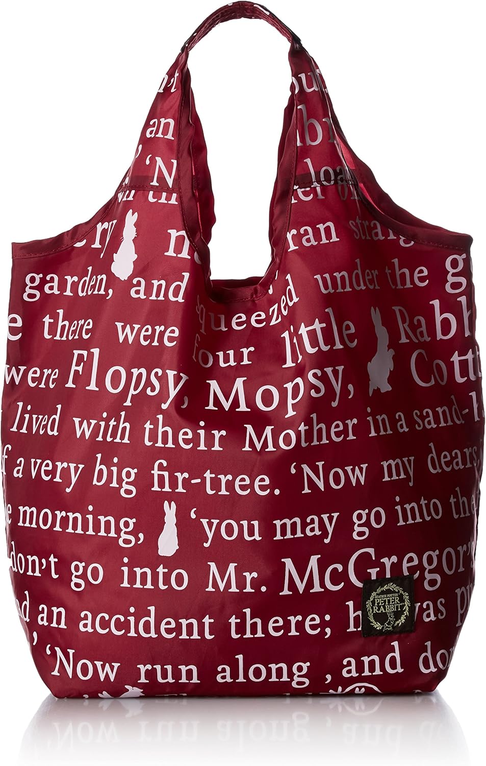 [ピーターラビット] コンパクト エコバッグ ロゴプリント 小さく畳める 1702-0626