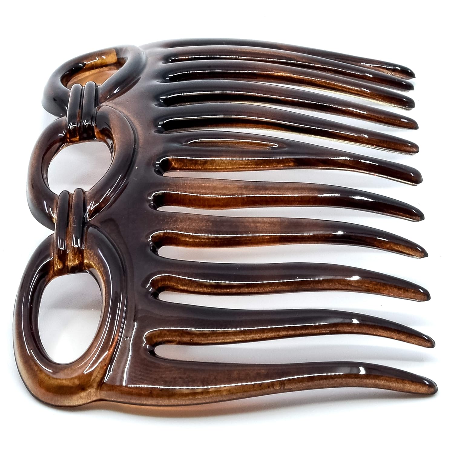 Camila Paris CP826/2 French Hair Side Comb 3 inch Small, Tortoise Shell Flexible Durable Cellulose Hair Combs, Strong Hold Hair Clips for Women, No Slip Styling Girls Hair Accessories, Made in France : Beauty
