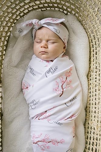 custom name swaddle blanket
