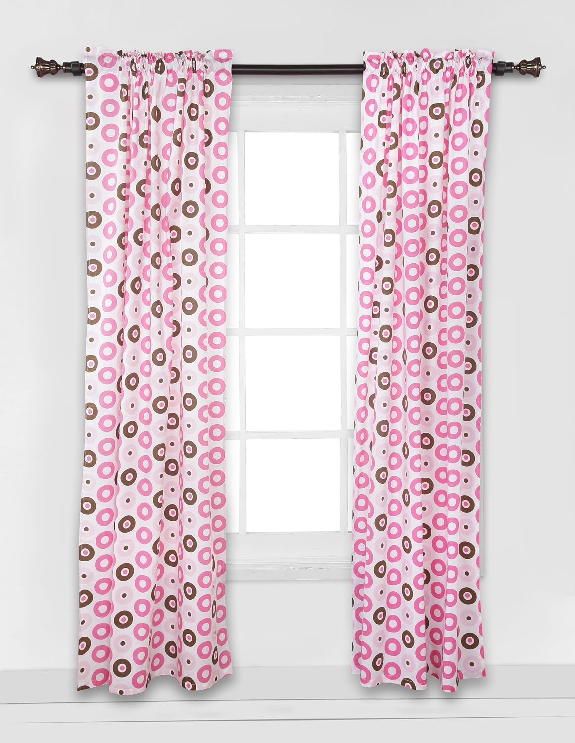 Amazon Com Mod Dots Strps Pink Shower Curtain Discontinued By