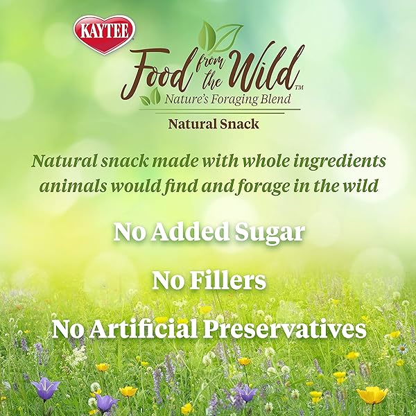 KAYTEE FOOD FROM THE WILD NATURAL SNACK FOR PET RABBITS, GUINEA PIGS AND OTHER SMALL ANIMALS, 1 OUNCE