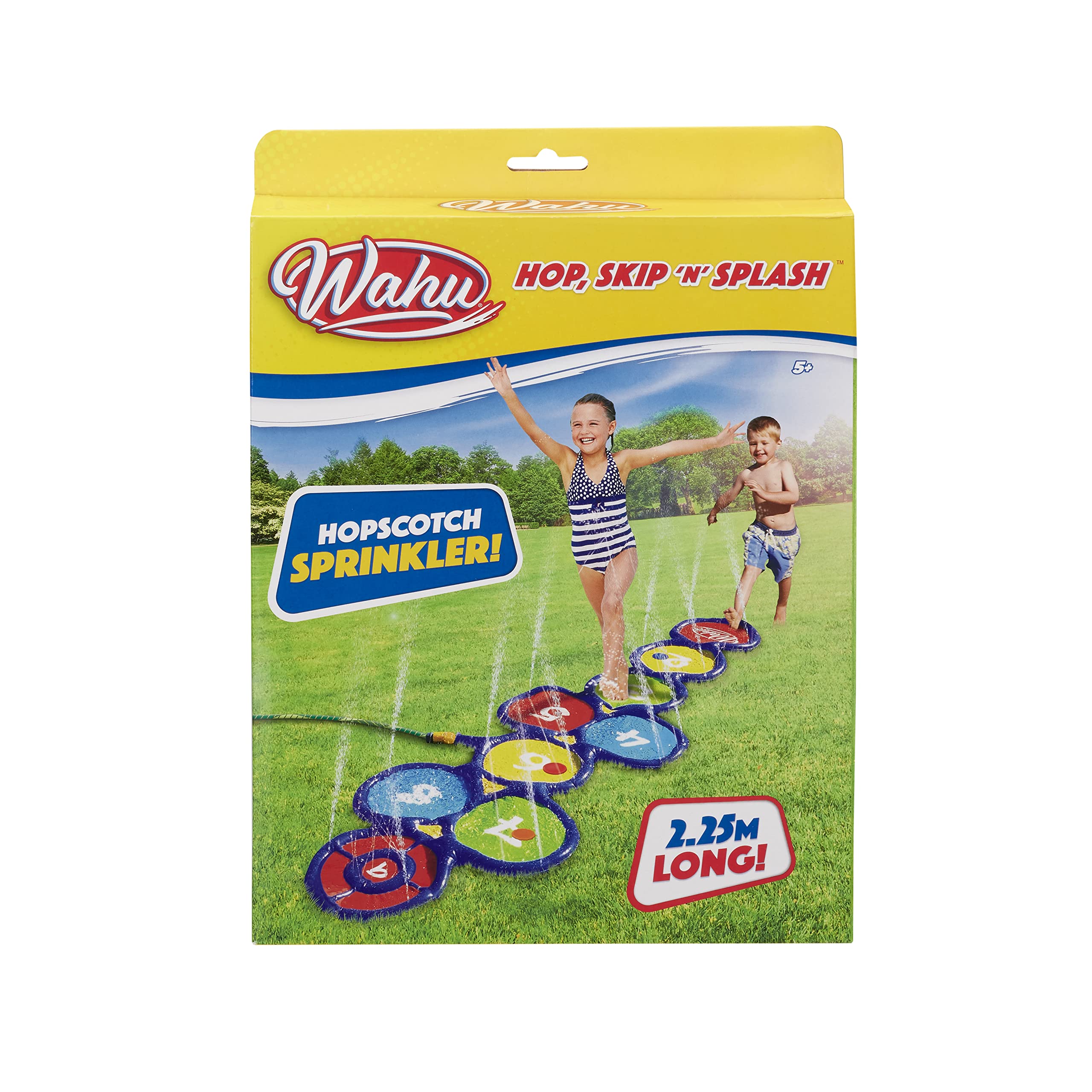 WAHU Hop, Skip n Splash, Hopscotch Sprinkler Fun, 2.25 Metres Long, Outdoor Garden Water Toy for Kids Ages 5+