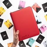 Vault X 4 Pocket Trading Card Zip Binder Red 160 Cards Exo-Tec view 5