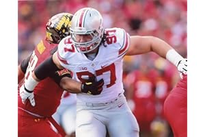 JCGSPORTS JOEY BOSA OHIO STATE BUCKEYES FOOTBALL 8X10 SPORTS ACTION PHOTO (AA-1)