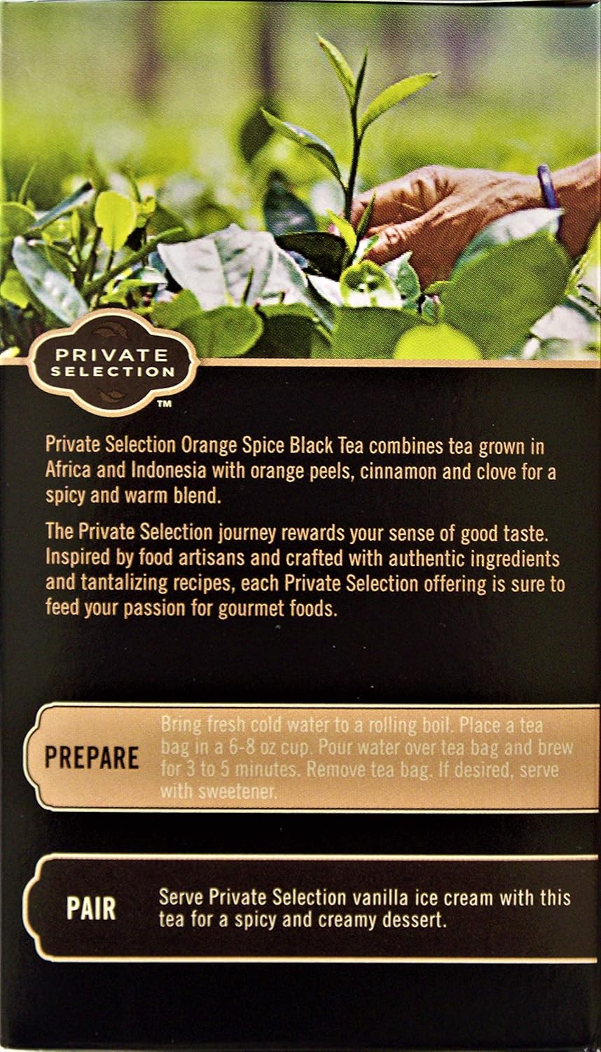 Amazon Com Private Selection Orange Spice Black Tea 3 Pack Grocery Gourmet Food
