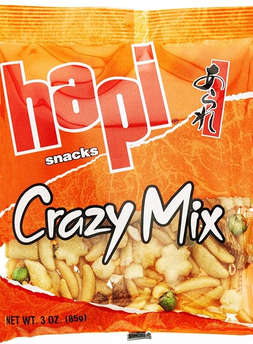 Hapi Crazy Mix Rice Crackers, 3 Ounce Prime Pantry
