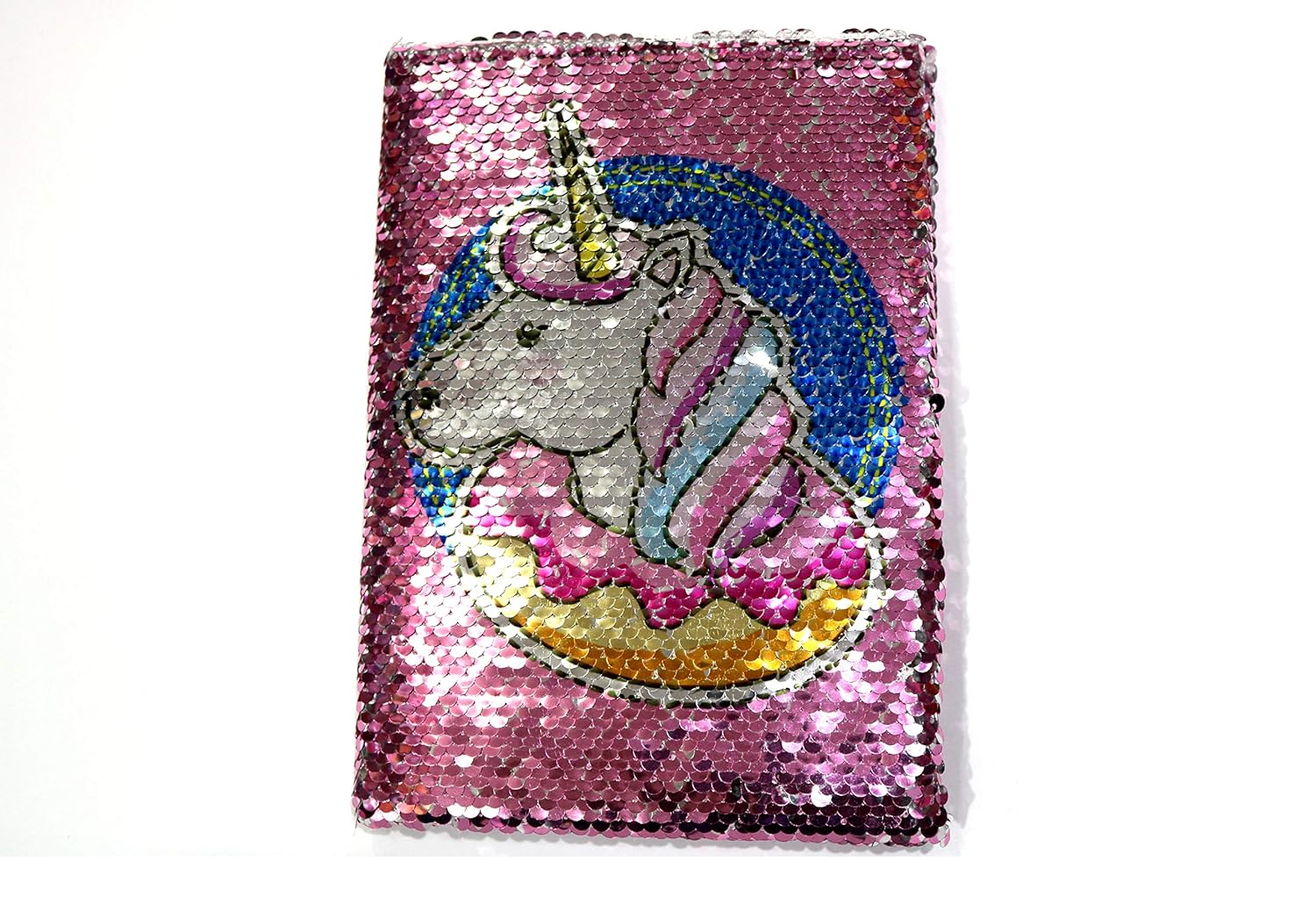 Crazycute Unicorn Sequince Notebook Colour Changing Reversible Girls Diary A5 Size Baby Pink Color Amazon In Office Products