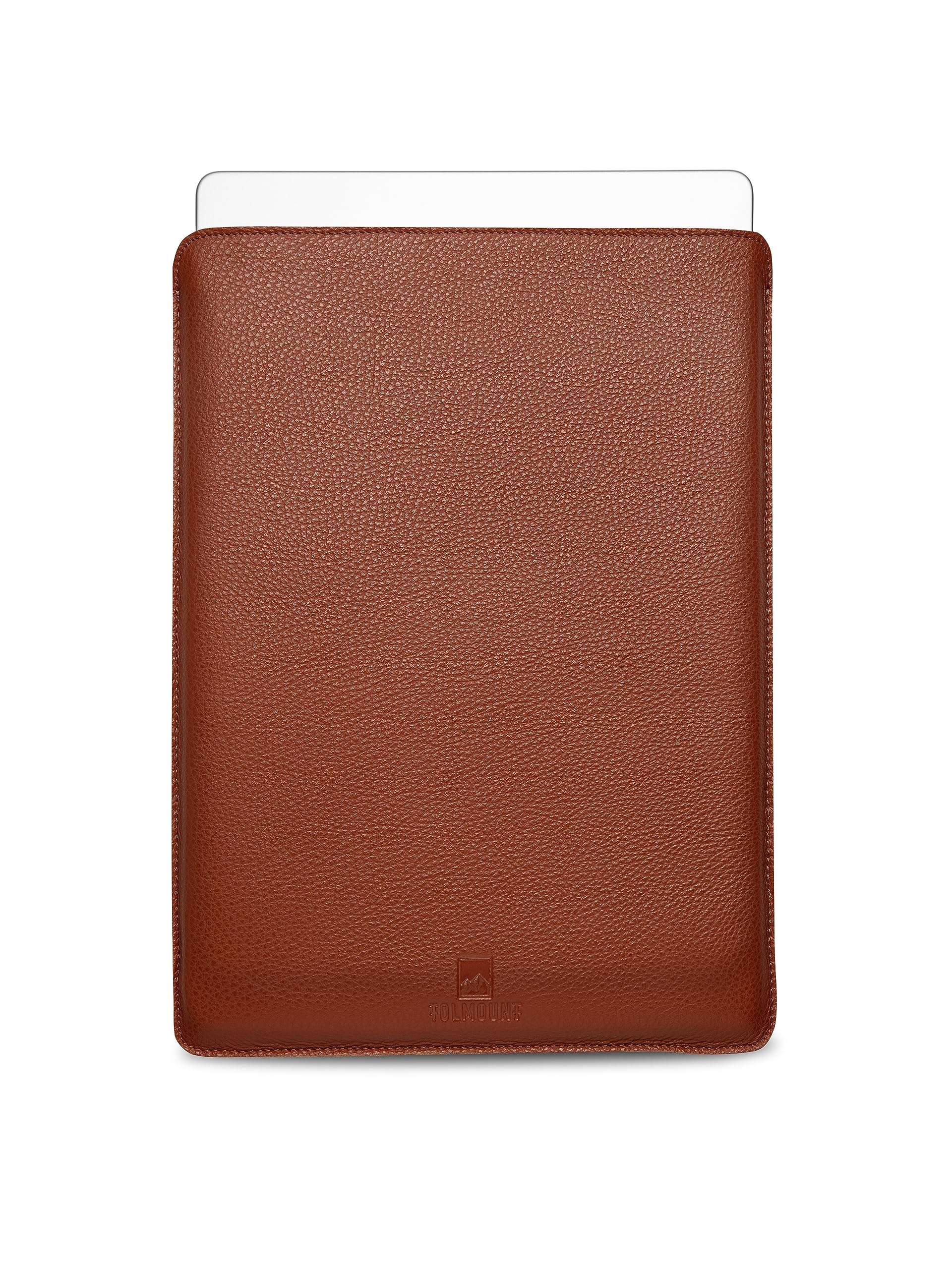 TOLMOUNT Leather MacBook Air Sleeve, 13.6 Inch, 2017-2021, Elegant Brown Leather for MacBook Pro M1 13