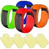 NextGen Outdoors Mosquito Repellent Bracelets DEET FREE (4-Pack) with 8 Pellets (Variety)