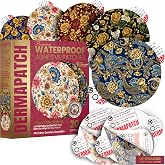 Libre 3 Sensor Covers Waterproof - 20 pcs Adhesive Patches for Libre 3,Dexcom G7, Lingo, Stelo with Easy-Peel Pull Paper,CGM Sensor Tape for 14 Days, Ultra-Thin, Durable - Florals