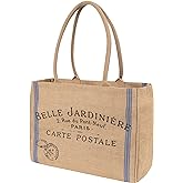 KAF Home Jute Market Tote Bag with Handles (Bell Jardinere)