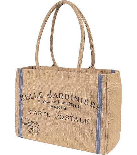 Jute Bag Sac Course Toile De Jute Sac Cabas De Courses Cabas De Courses En Toile De Jute Plastifié