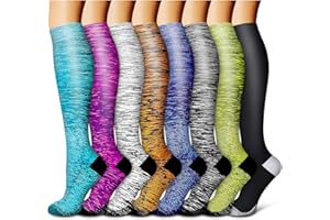 Laite Hebe Compression Socks For Women& Men circulation(8 Pairs),Socks-Best for Running,Sports,Hiking,Flight travel,Pregnancy