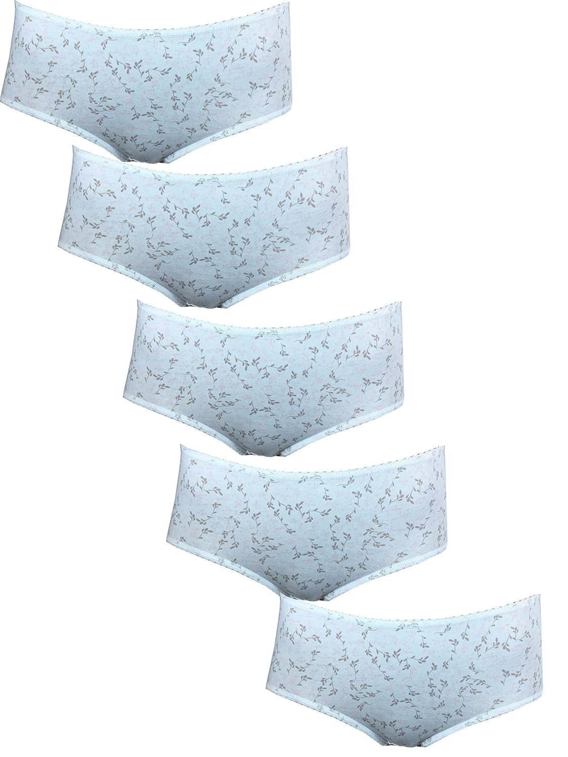 Marks and Spencer 5 Pack Ladies Cotton Rich Midi Briefs M&S Knickers