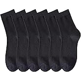 MAGIARTE Womens Mini Crew Socks Combed Cotton Casual Athletic Quarter Socks for women 6-Pack