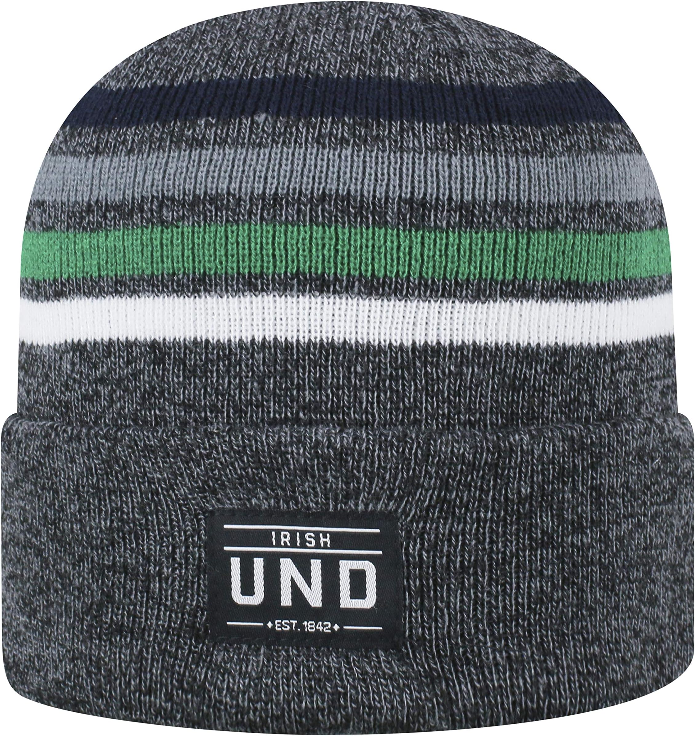 Top of the World Notre Dame Fighting Irish Official NCAA Cuffed Knit Upland Stocking Stretch Sock Hat Cap Beanie 465142