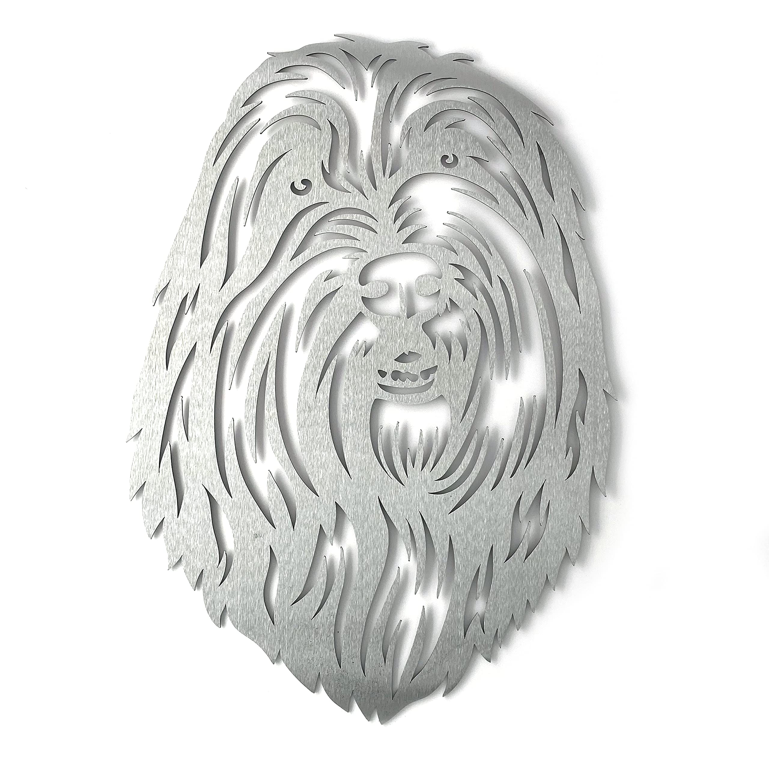 Image Industry Bearded Collie - Dog Garden Art Sculpture/Garden Ornament/Rusty Metal Dog/Metal Garden Sculpture/Metal Art (Medium 270mm x 376mm)