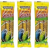 VitaKraft Kracker Crunch Treat Sticks Variety Pack for Parakeets - 3 PACK