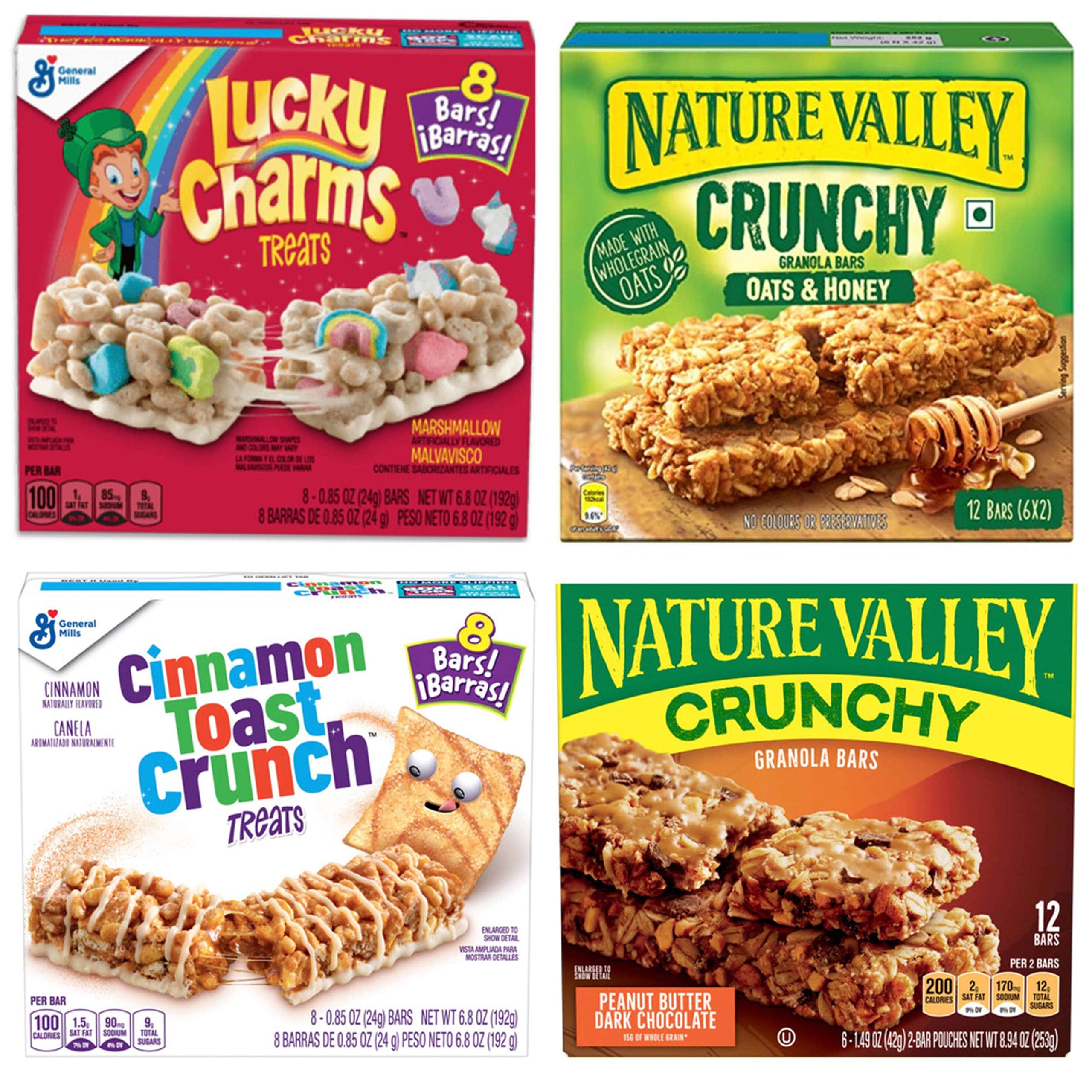 Buy Cereal Bars Variety Pack Lucky Charms, Cinnamon Toast Crunch