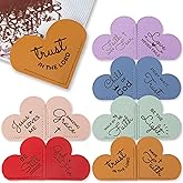 Bible Verse Leather Heart Bookmarks – Set of 12 Leather Christian Corner Bookmark for Women, Scripture Bookmarks for Bible Reading, Inspirational Religious Gifts, Faith-Based Book Accessories