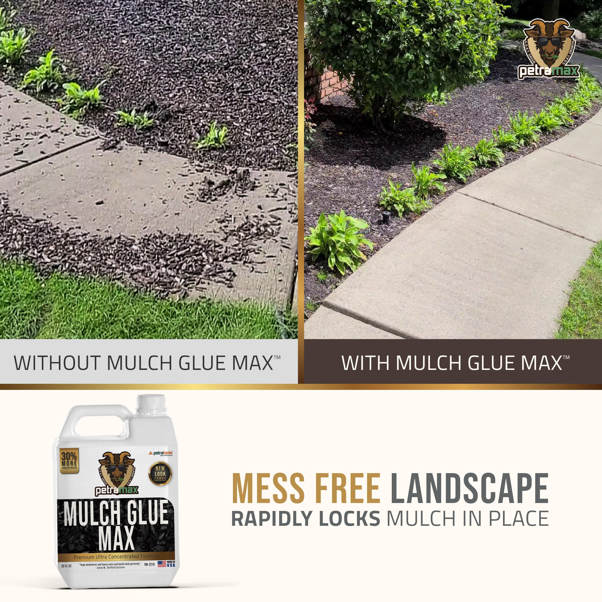 Mua PetraTools Max Mulch Glue for Landscaping Concentrate, Mulch Binder