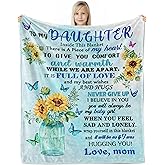 Wotail Daughter Gifts from Mom, Gifts for Daughters Adult, Gift for Daughter, Ddaughter Blanket from Mom 40" X 50"