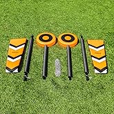 FORZA Complete Collegiate Football Chain Set | Weatherproof Field Measurement Equipment for Football Game Yard Marker - Down Box Marker &amp; Side Line Chain Set or Complete Set