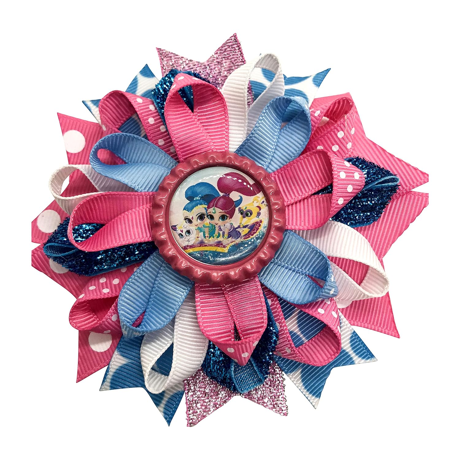 Shimmer and Shine Hair Bow, Little Girl Bows, Toddler Hair Bows, Handmade