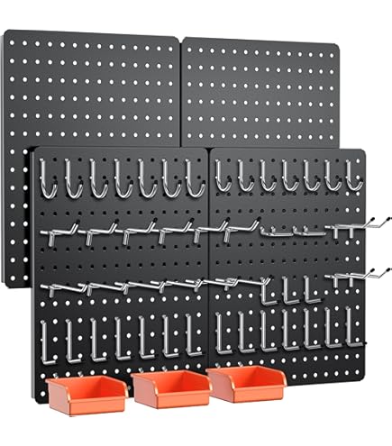 Amazon.com: TORACK Metal Pegboard Wall Organizer 24