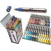 28 Southwestern Colors Acrylic Paint Pens Studio Color Series Markers Set 3mm Medium Tip, Rock Painting, Glass, Mugs, Wood, Metal, Canvas, DIY Projects, Detailing. Non Toxic, Waterbased, Quick Drying