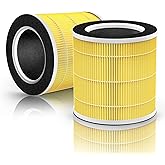 HONDIGI VK-6067B 2-Pack Pet Allergy Filter Compatible with Vremi & Hokeki Air Purifiers, 360 H13 True HEPA & Activated Carbon Filter for Pet Care