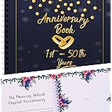 Wedding Anniversary Memory Book | A Hardcover Journal To Document Anniversaries From The 1st To the 50th Year | Unique Couple