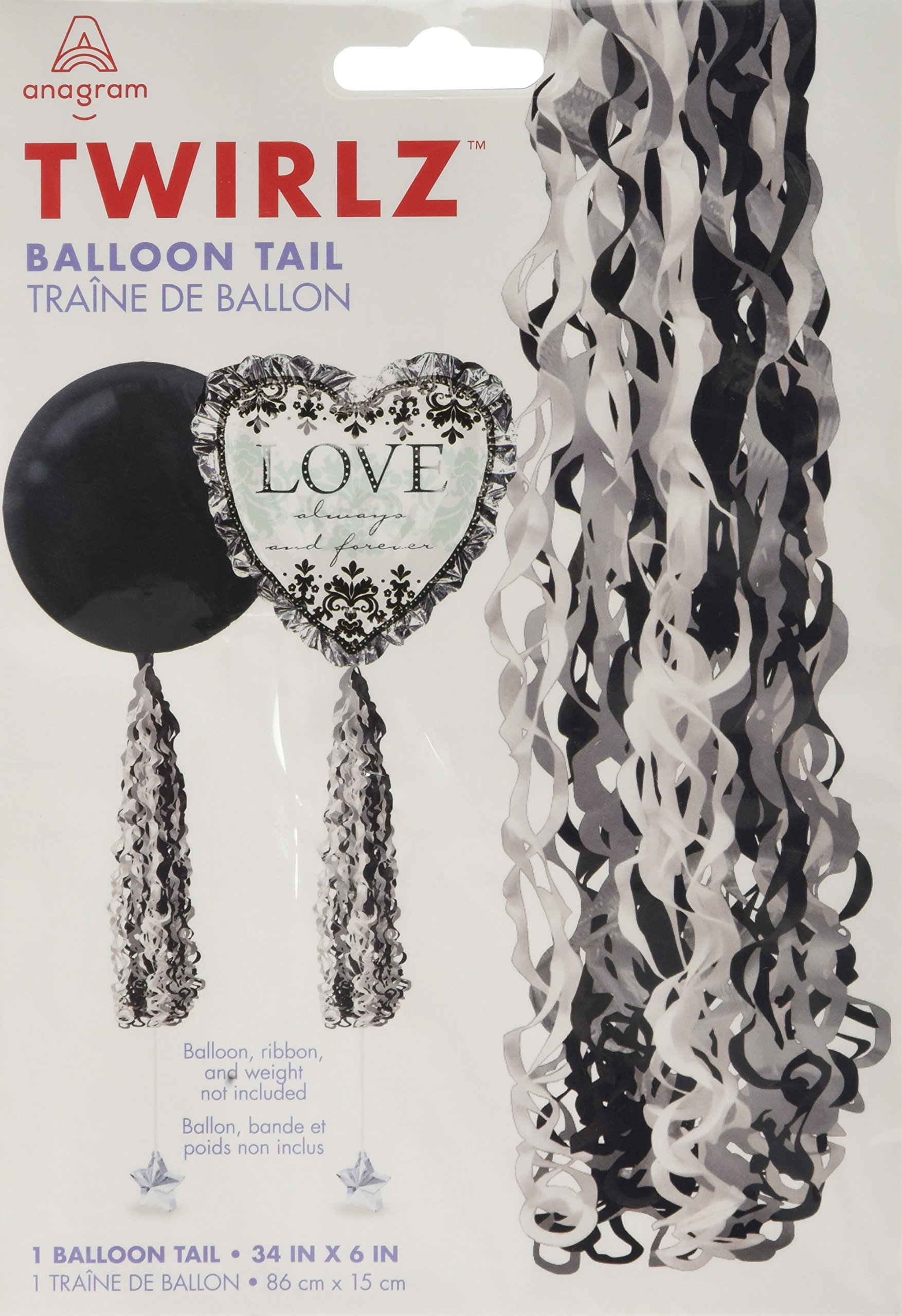 Amscan 8231201 Twirlz Medium Elegant