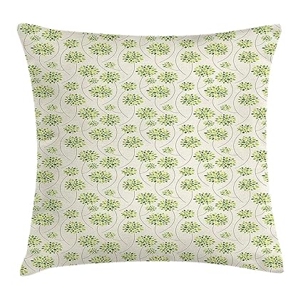 Amazon Com Goeume Apple Green Throw Pillow Cushion Cover Swirled