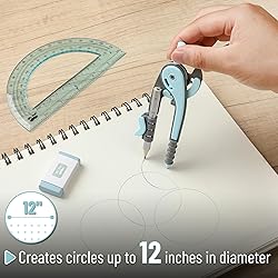 Mr. Pen- Compass and Protractor Set, Math Compass