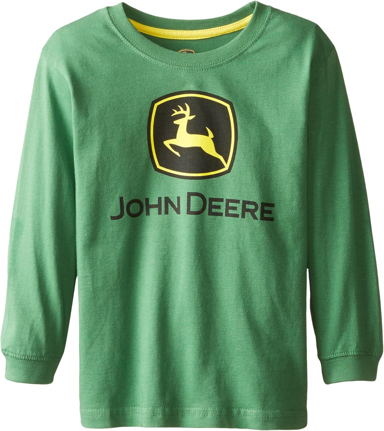 John Deere Little Boys' Long Sleeve Trademark Tee Green