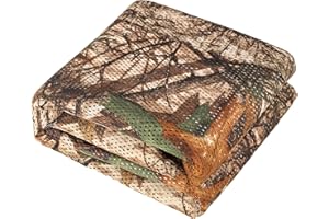 Senmortar Camouflage Netting, 75D Camouflage Burlap Quiet Mesh Net for Hunting Blinds, Sunshade, Camping, Concealment, Milita