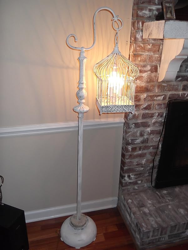 Chandelier floor lamp bird cage Handmade