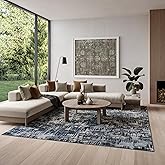 Nourison Home Dekor Slate 7'10" x 9'10" Area Rug - Easy Clean, Non Shedding, Bed Room, Living Room, Dining Room, Kitchen (8' 
