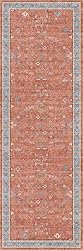 Washable 2x6 Terracotta Hallway Runner Rug, Boho