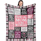 Ruvinzo Gifts for Mom, Mom Birthday Gifts, Mom Gifts, Birthday Gift for Mom, Gifts for Moms from Daughter Son, Mama Mother Gifts, Best Mom Ever Gift, Valentines/Mothers Day to My Mom Blanket 60” x 50”