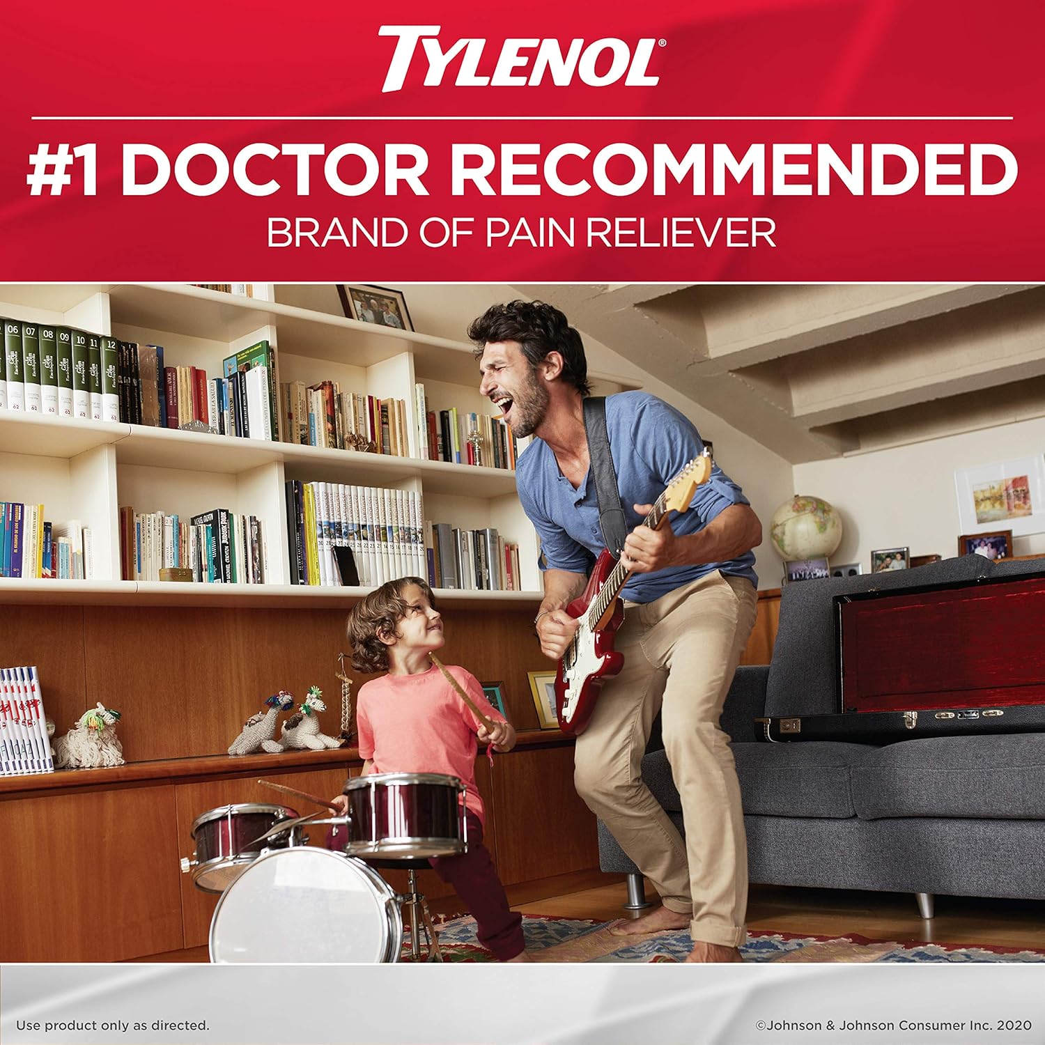 Tylenol Extra Strength Caplets with 500 mg Acetaminophen, Pain Reliever & Fever Reducer, 24 ct: Health & Personal Care