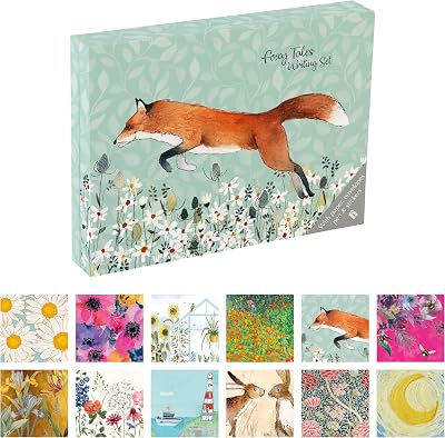 TGSC Foxy Tales Gifted Stationery Ballpoint Pen 32 A5 Papers 16 Envelopes