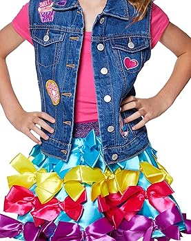 jojo siwa blue jean vest