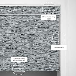 Boolegon Light Filtering Roller Shades for