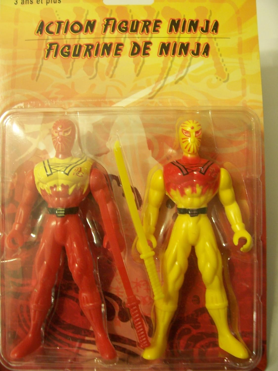 Toys & Hobbies New In Package 5pc Red NINJA Action Figure With Weapons