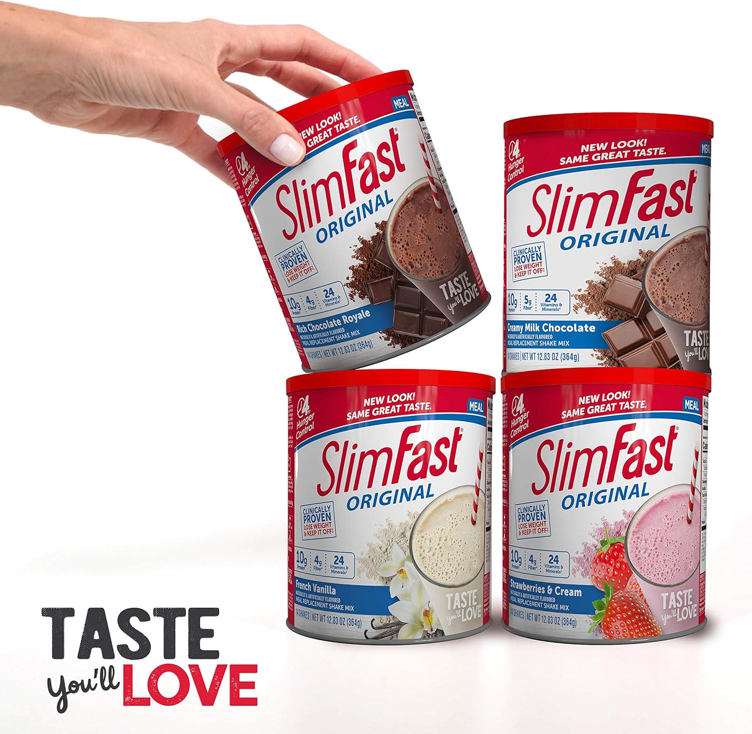SlimFast Original Rich Chocolate Royale Meal Replacement Shake Mix – Weight Loss Powder – 31.18 Oz Canister – 34 Servings: Health & Personal Care