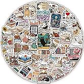 MiStar 110 PCS Book Stickers for Kindle, Bookish Stickers, Reading Stickers, Kindle Stickers, Book Lover Stickers for Water B
