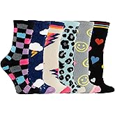 Hot Sox Women's Novelty Slippers Bundle 6 Pack, Multi-Colored, Women's 4-10