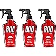 BOD Man Most Wanted, Fragrance Body Spray, 8 Fluid Ounce. Pack of 3.